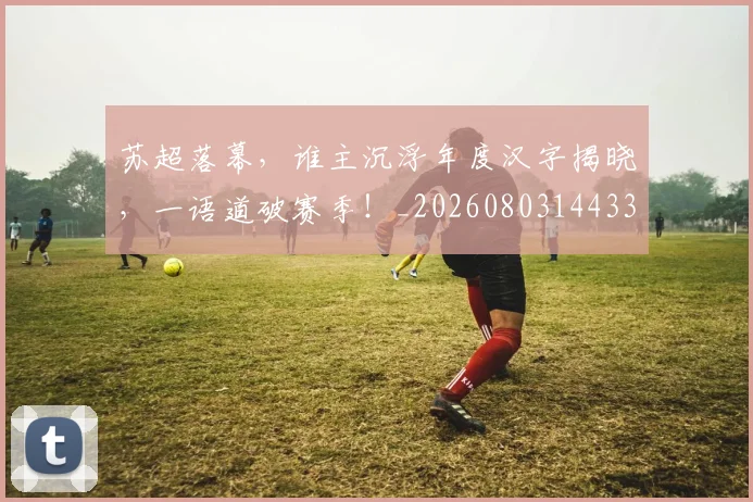 苏超落幕，谁主沉浮年度汉字揭晓，一语道破赛季！_20260803144331